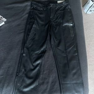 American Eagle Black Pleather Pants